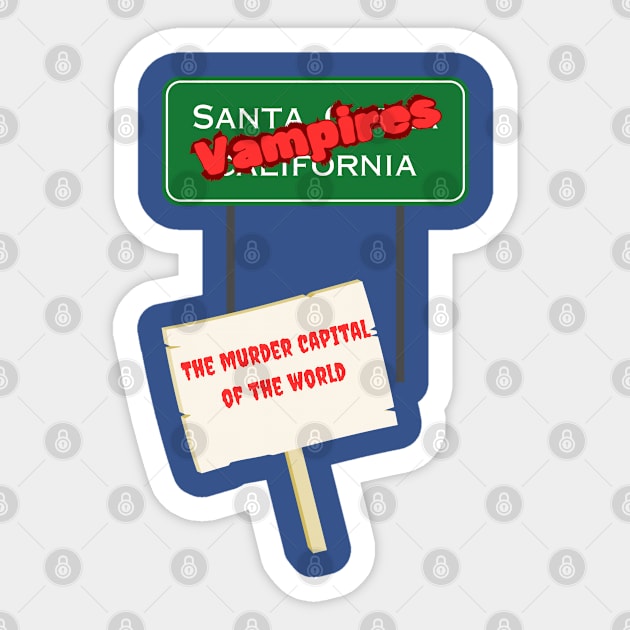 Santa Carla Sticker by Out of the Darkness Productions